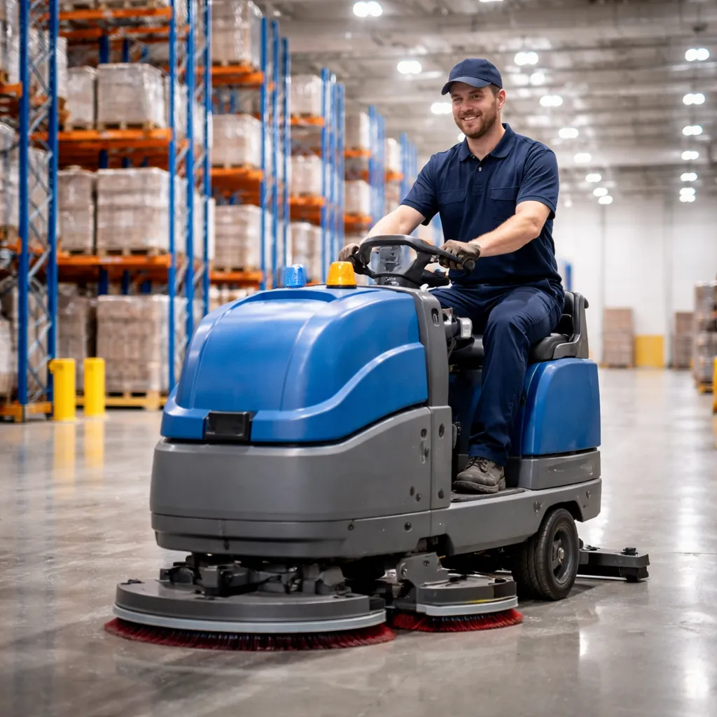 Industrial warehouse floor cleaning and maintenance in Orlando & Central Florida